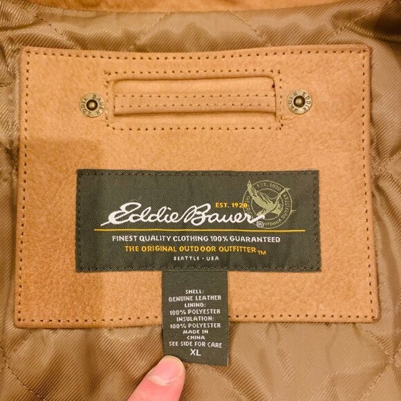 Vintage Eddie Bauer Calf Leather Field Jacket - Picture 4 of 14